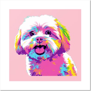 Maltese Pop Art - Dog Lover Gifts Posters and Art